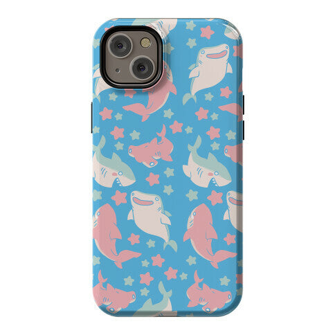 Happy Shark Pattern Phone Case